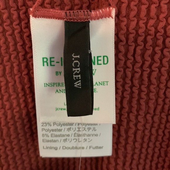 J. Crew Scrunchie Classic Scoopneck One-Piece in Chimney Size 14 Item BH478 New! - Picture 10 of 12